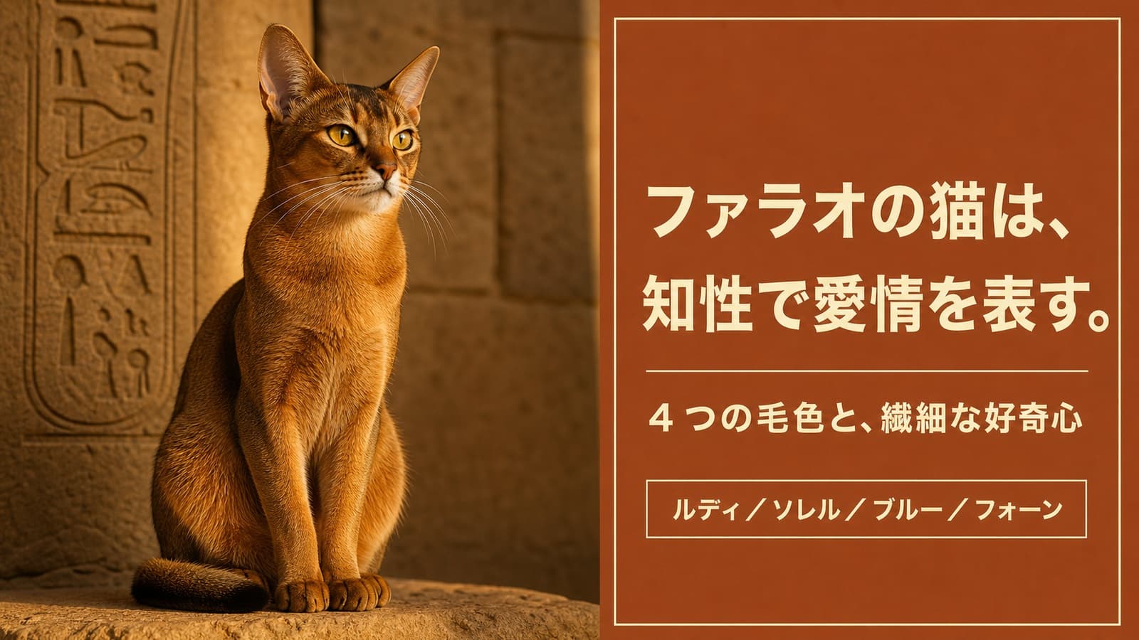 【2026年版】アビシニアンの性格は飼いにくい?活発すぎる運動量・留守番事情をブリーダーが解説