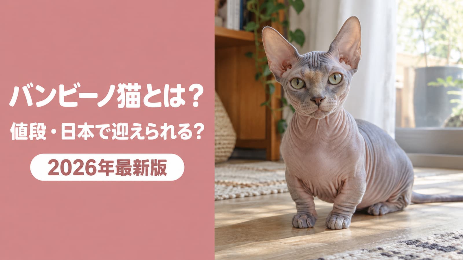 バンビーノ猫とは|日本で迎えられる?値段が4通りある理由【2026】
