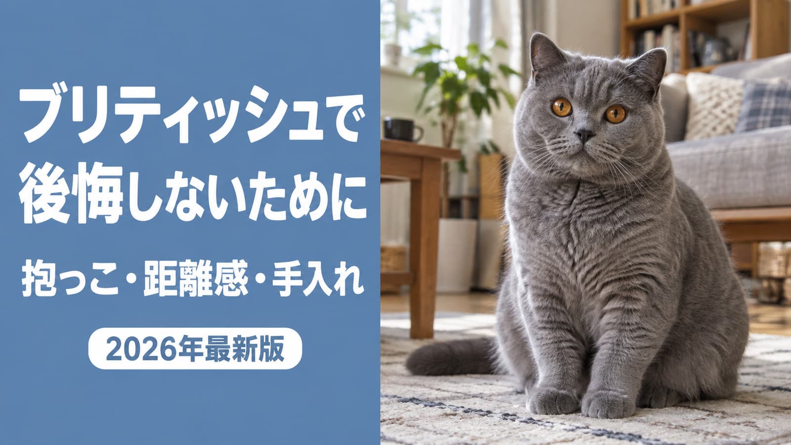 【2026】ブリティッシュショートヘアの後悔5つ|かわいそうは本当?