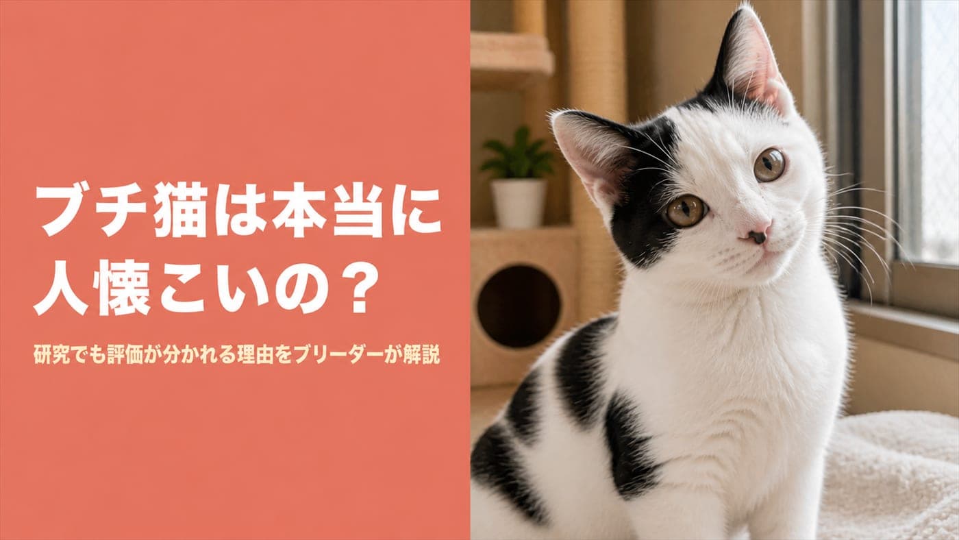 ぶち猫の性格|白が多いと人懐こいは本当?【2026】