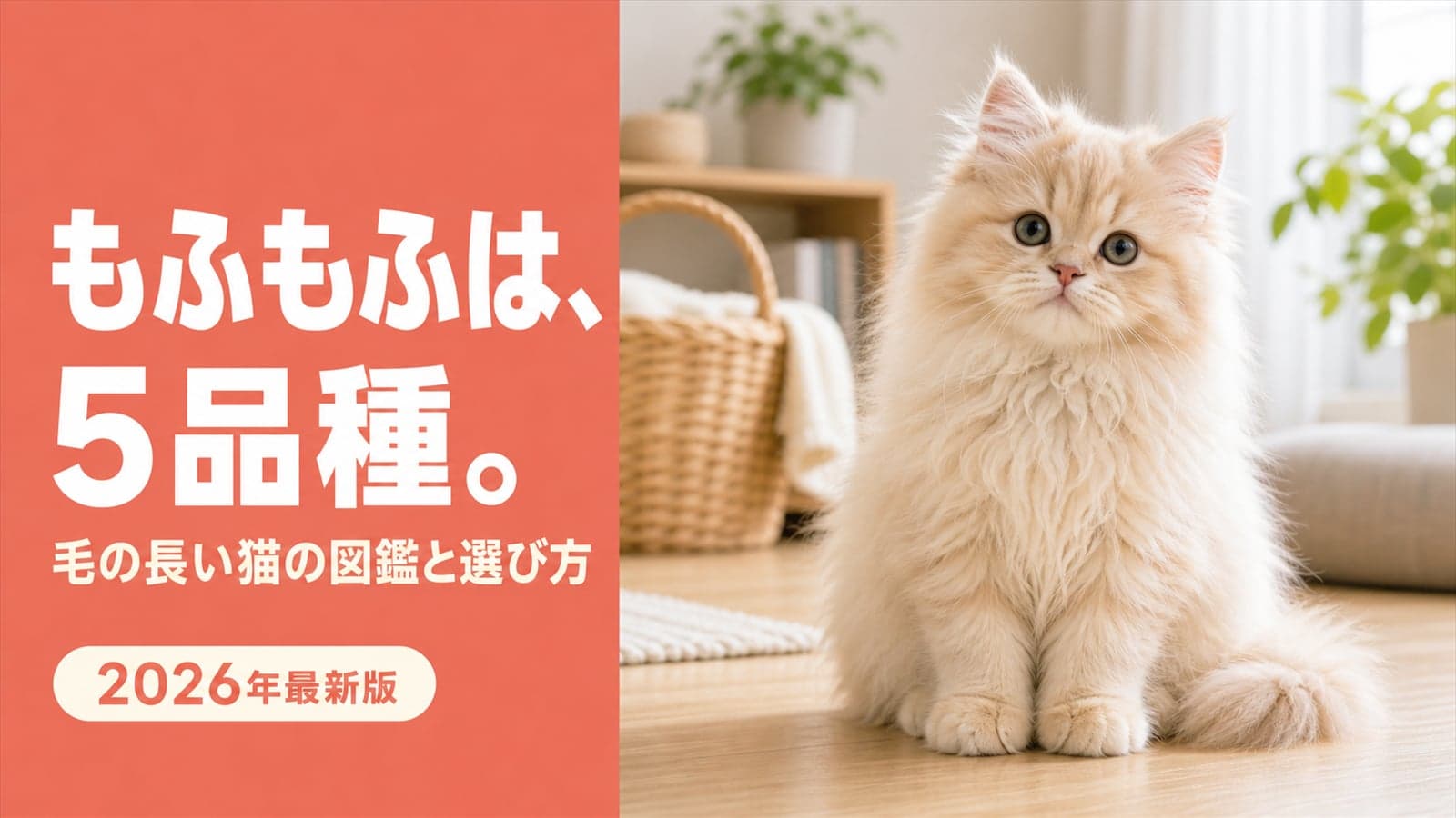 【2026年版】毛の長い猫の種類と生まれる理由|長毛5品種の違いをブリーダーが解説
