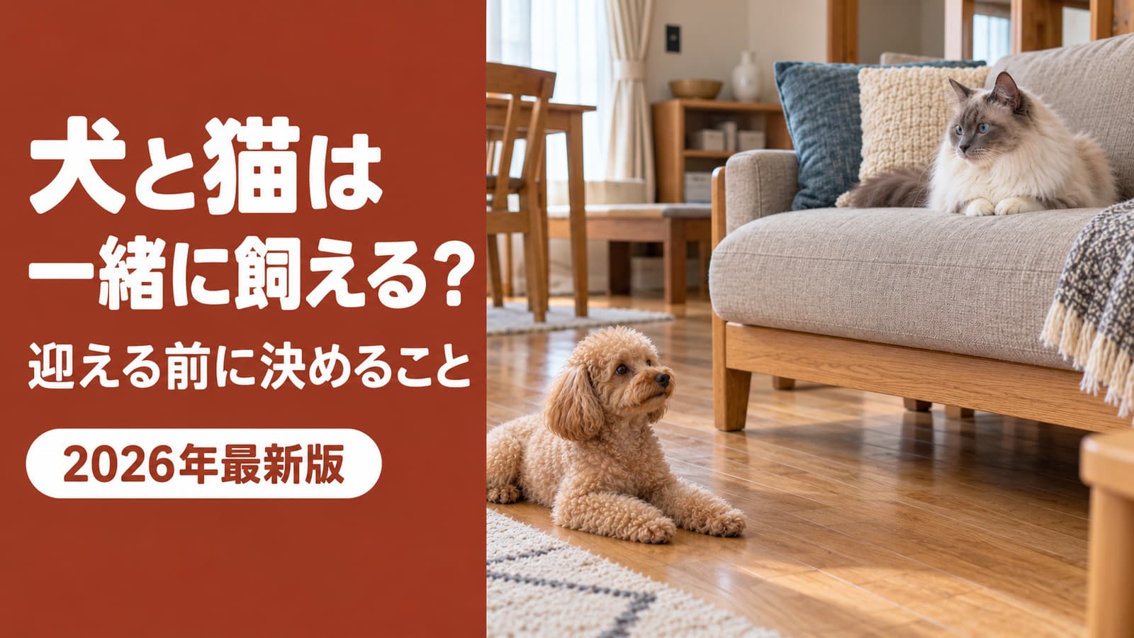 【2026年版】犬と猫の多頭飼いは難しい?同居を成功させる導入手順と注意点
