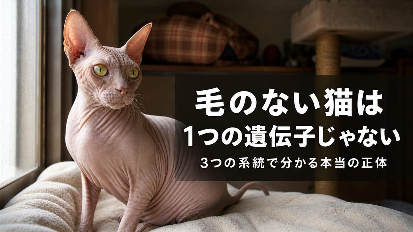 毛のない猫の種類と正体|なぜ生まれる?【2026】