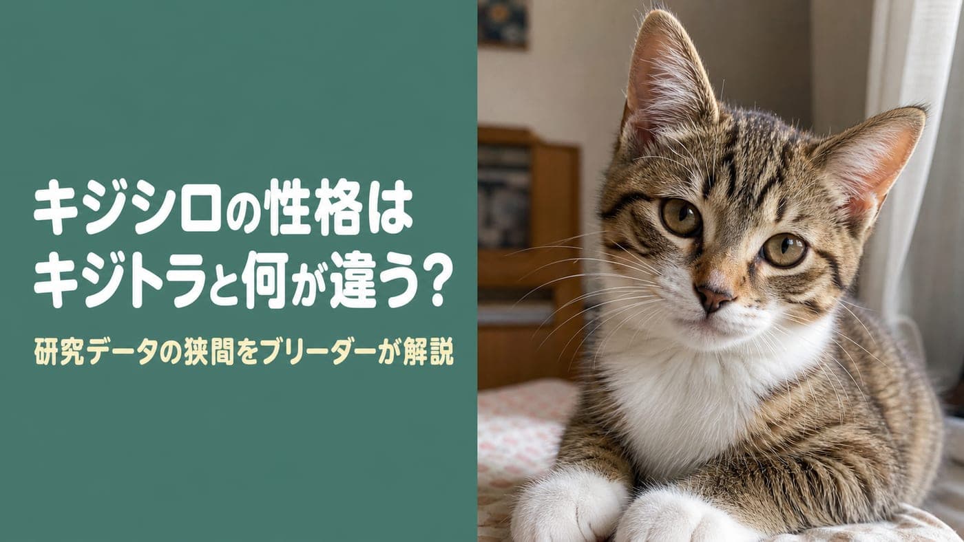 キジシロの性格|キジトラとの違いを解説【2026】