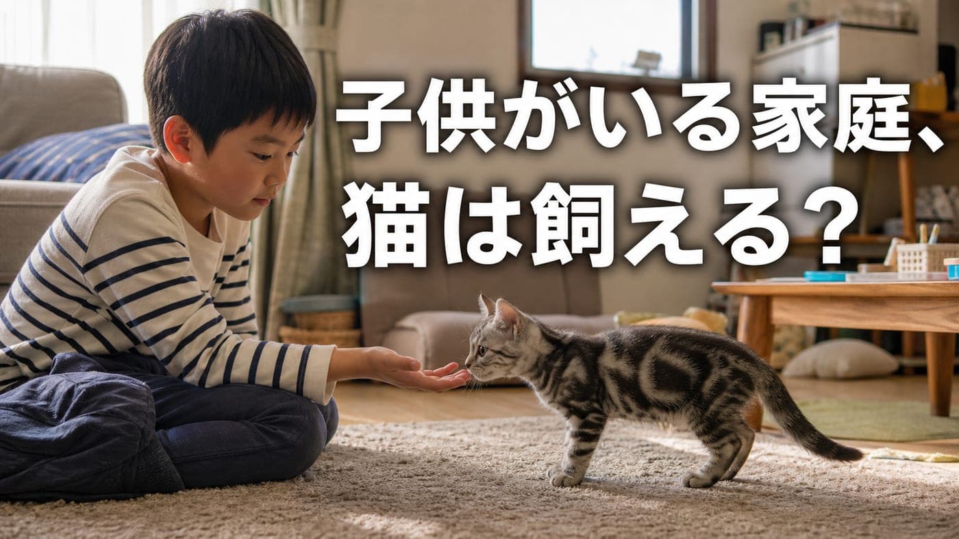 子供がいる家庭、猫は飼える?判断基準と準備【2026】