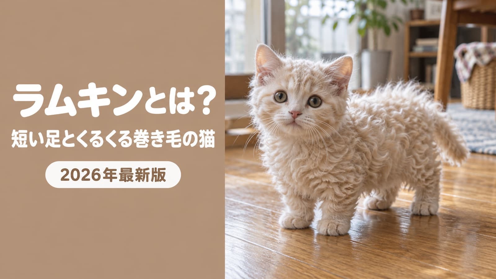 ラムキンとは?短足×巻き毛の猫の値段・体重・手入れ【2026】