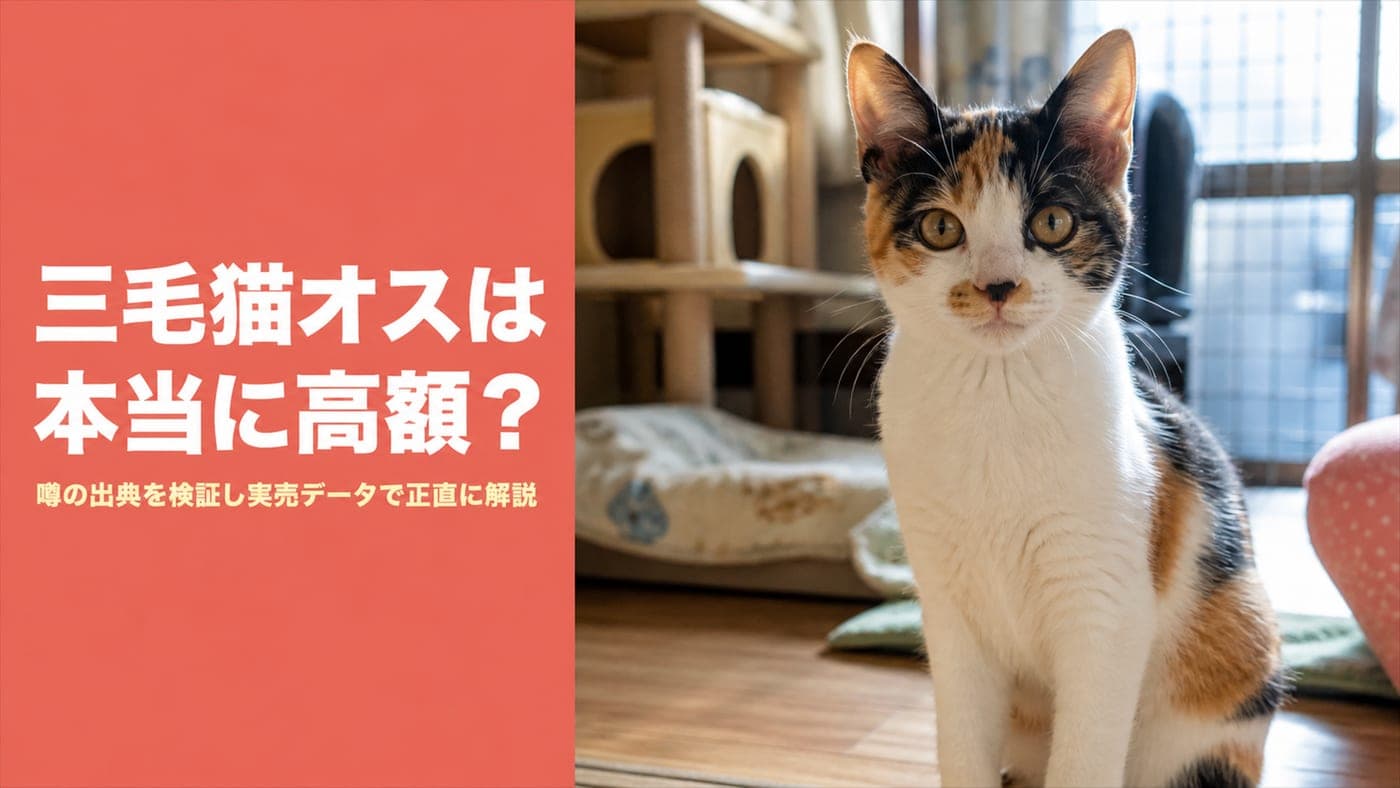 三毛猫オスの値段は本当に数百万円?相場を検証【2026】