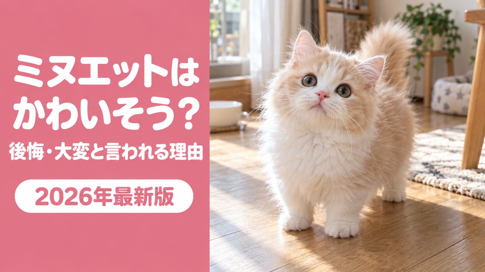 ミヌエットはかわいそう?|足と顔で後悔・大変を調べた【2026】