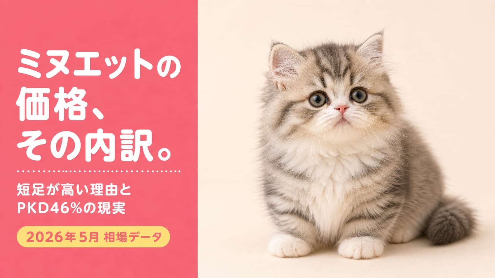 【2026年版】ミヌエットの値段は平均17万円|短足が高い本当の理由と腎臓の遺伝病リスクをブリーダーが解説