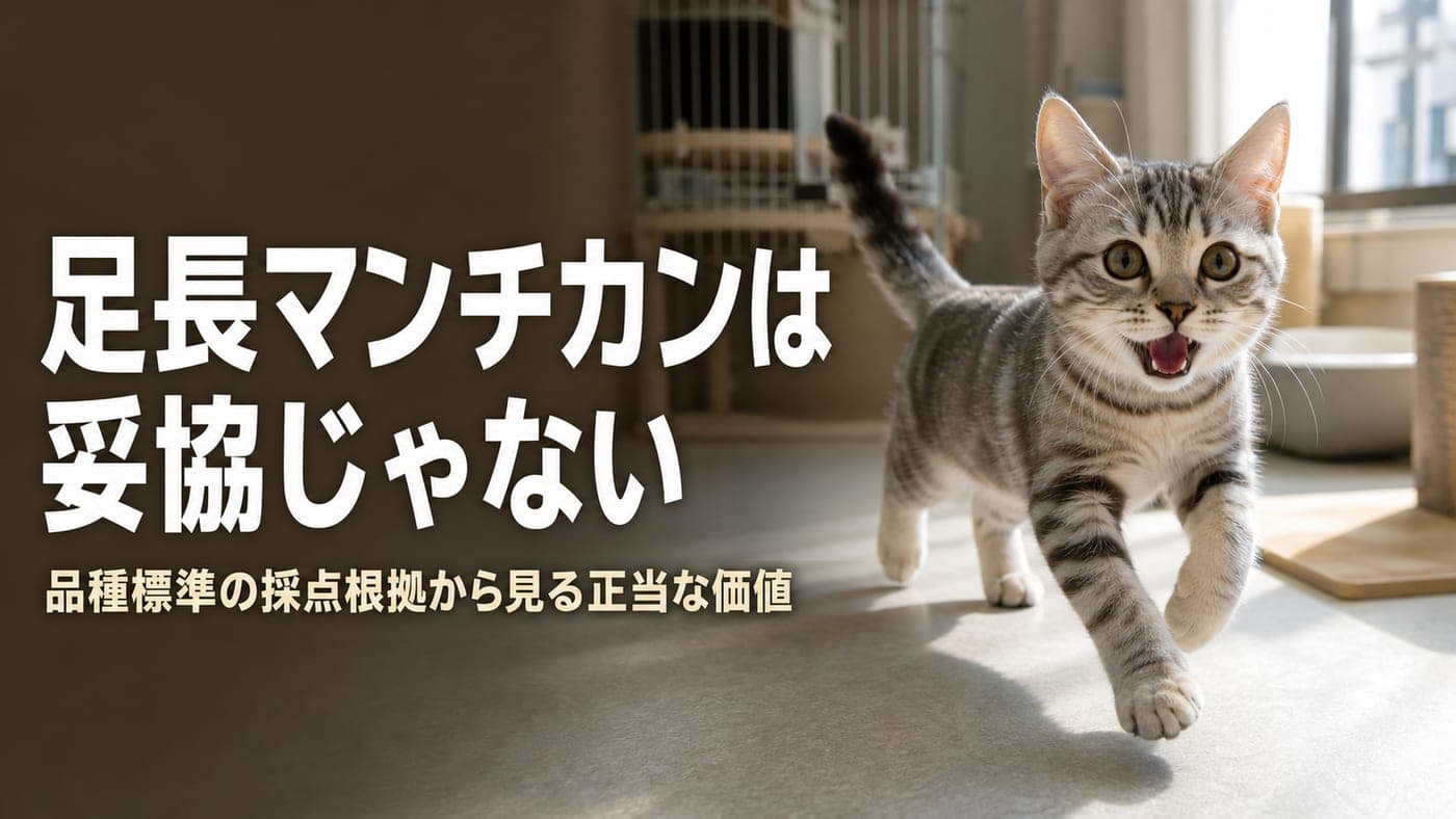 足長マンチカンの魅力|短足との違いを正直解説【2026】