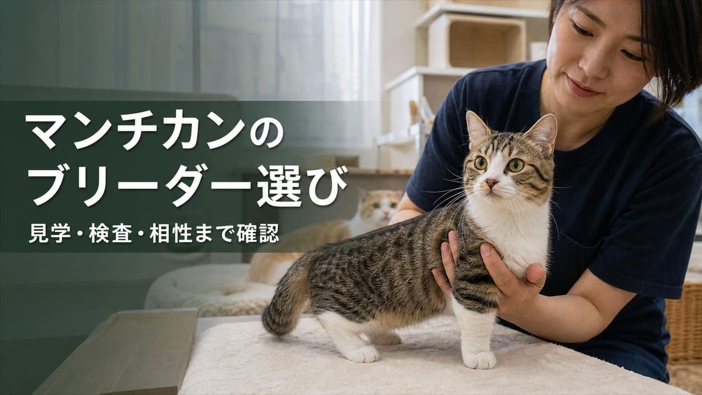 マンチカンのブリーダーの選び方|足の長さと相性【2026】