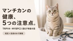 マンチカン短足の病気リスクをブリーダーが正直解説【2026年版】骨・関節・心臓