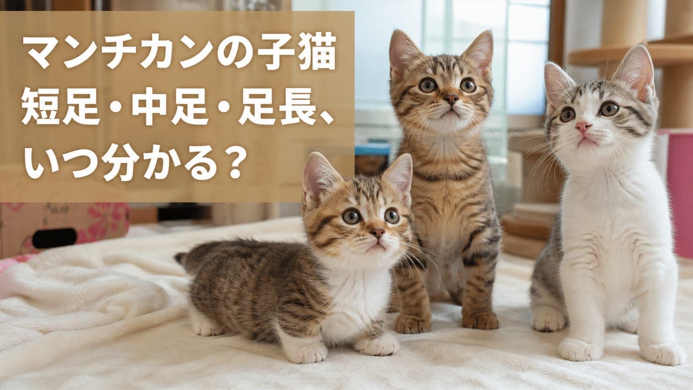 マンチカン子猫の選び方|成長と体重の目安【2026】