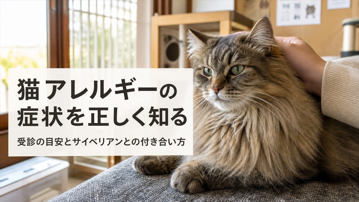 猫アレルギー症状の見分け方と受診目安【2026】