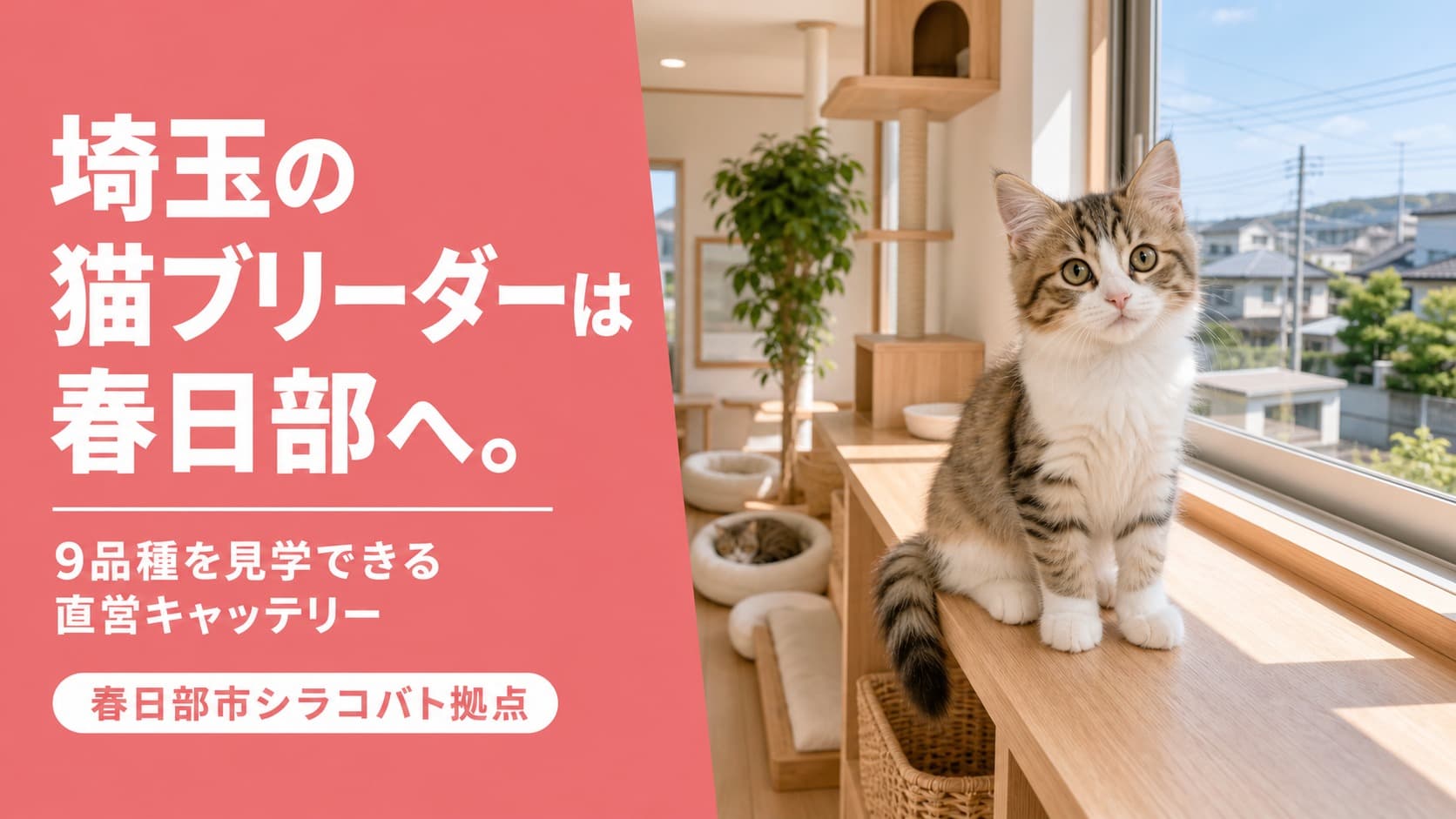 【2026年版】埼玉で猫ブリーダーを探すなら?選び方7項目と春日部の優良キャッテリー紹介