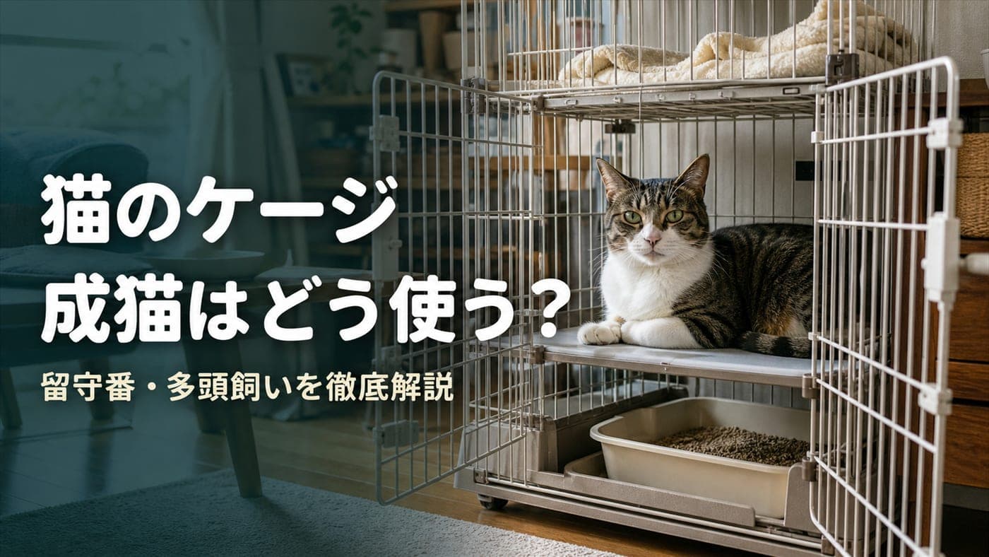 猫ケージは成猫にも必要?留守番・多頭飼いの使い方【2026】