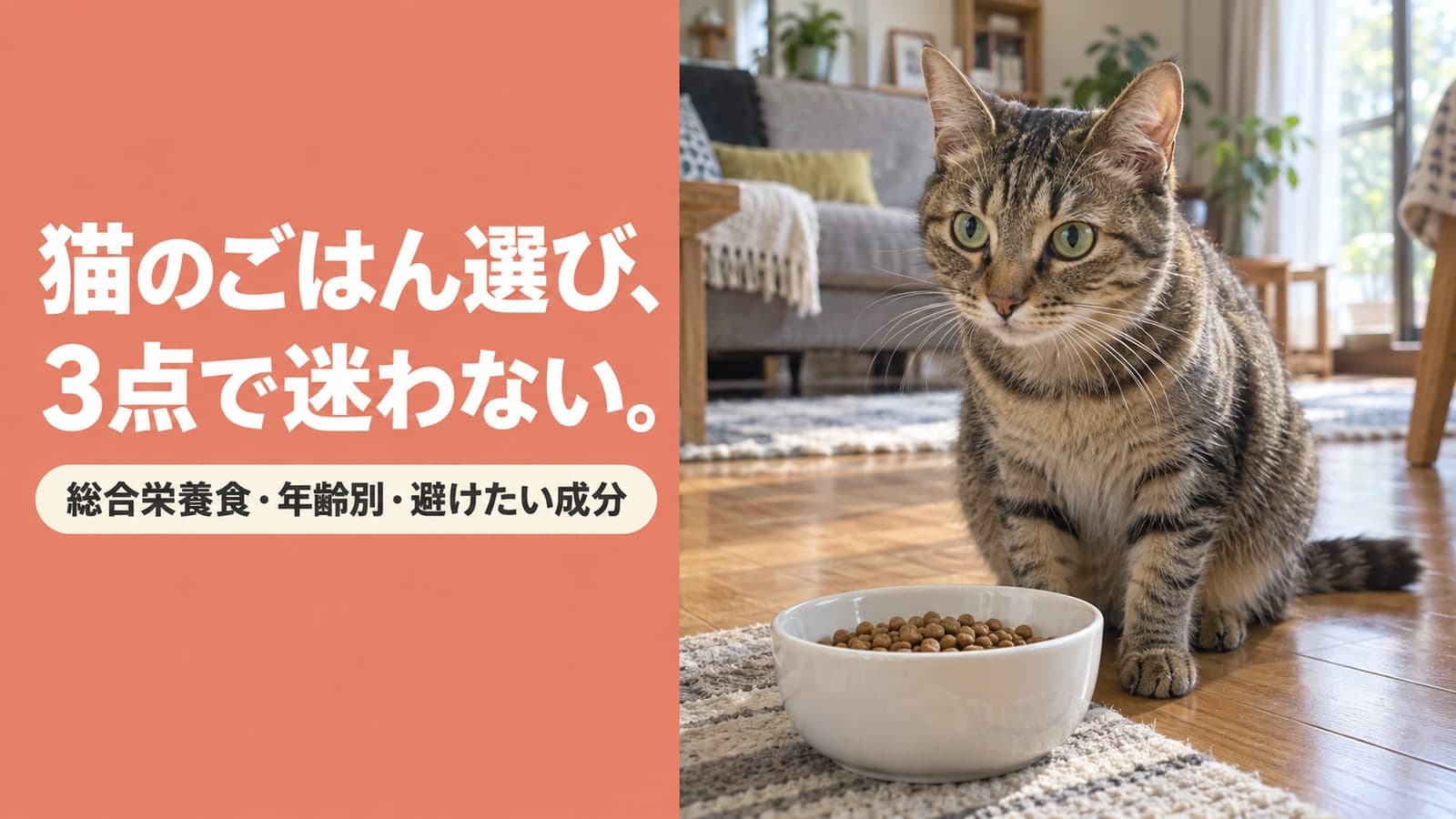 【2026年版】猫のごはんの選び方とおすすめ|総合栄養食・年齢別・添加物をブリーダーが解説