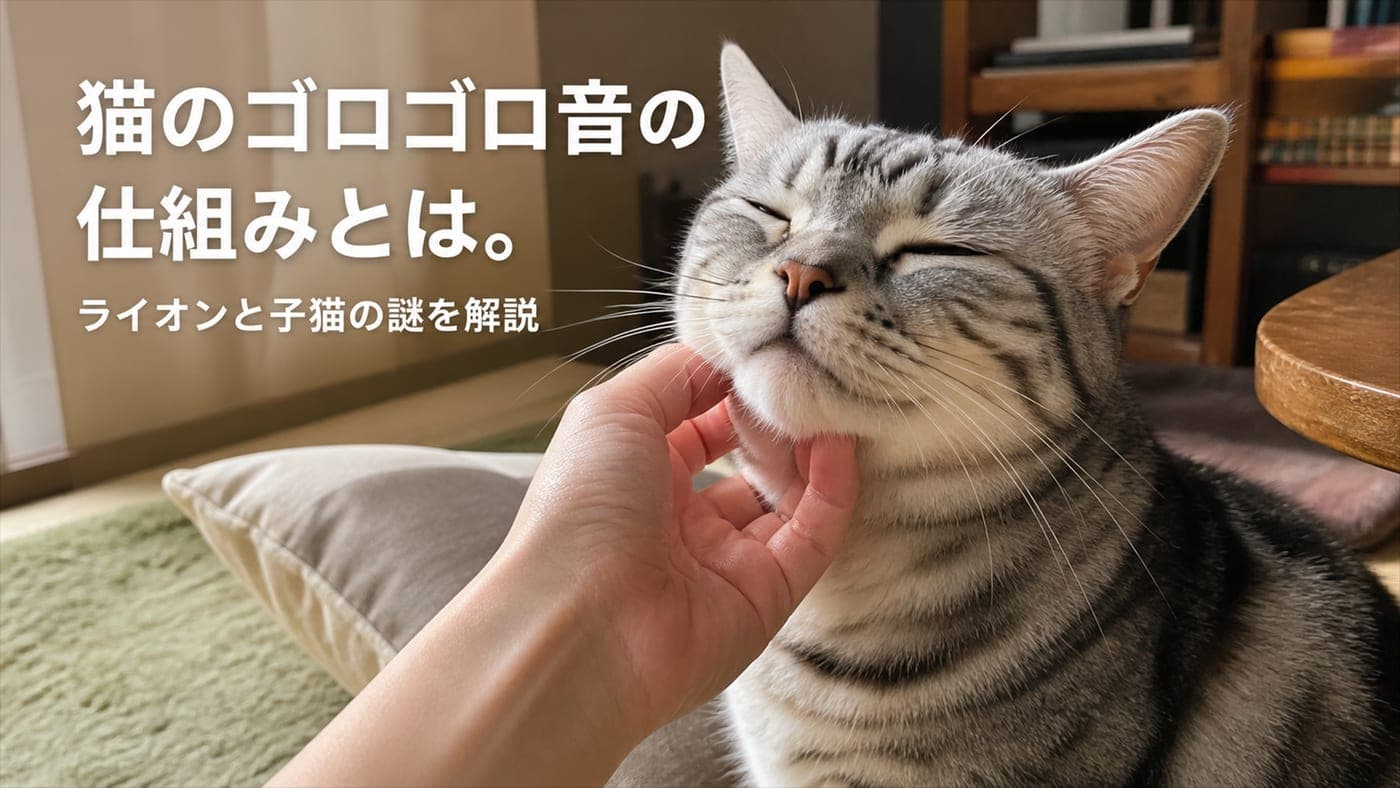 猫のゴロゴロ音の仕組み|ライオンと子猫の謎【2026】