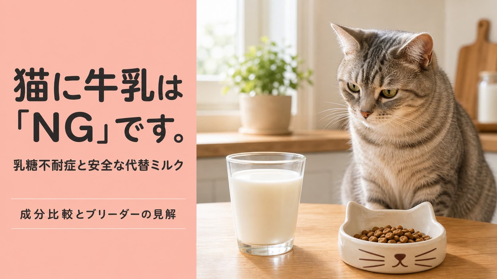 【2026年版】猫に牛乳を与えてはいけない理由 - 乳糖不耐症の仕組みと安全な代替ミルクを解説