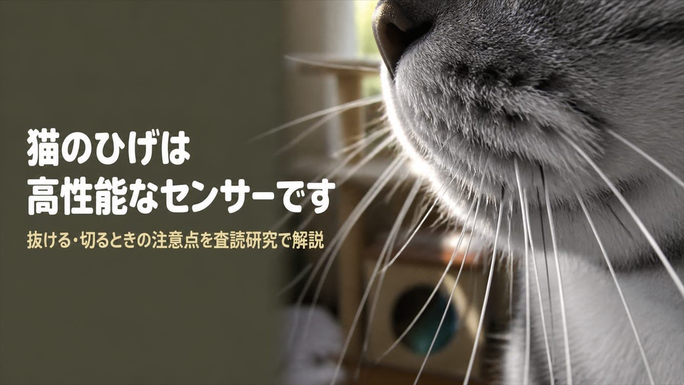 猫のひげの意味と役割|抜ける・切るときの注意点【2026】