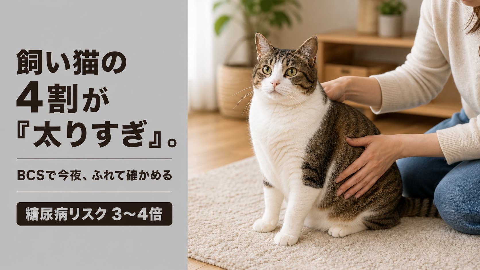 【2026年版】猫の肥満を見逃すな|BCS判定・疾患リスク・品種別傾向を徹底解説