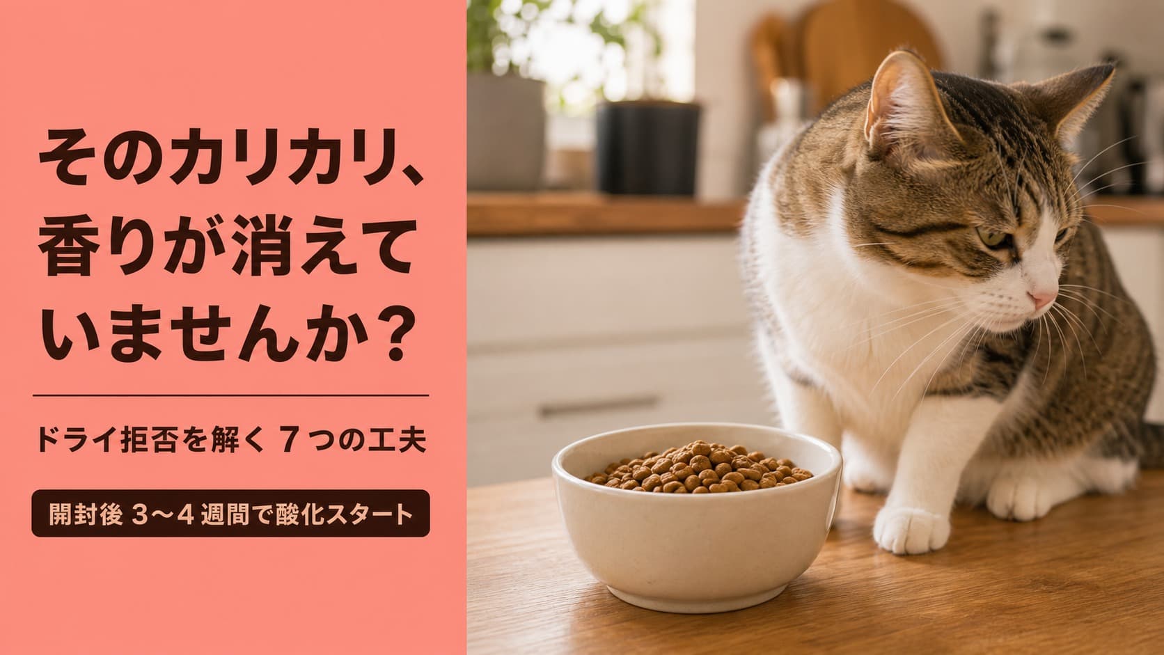 【2026年版】猫がカリカリ食べない原因と対策|ドライフード拒否を解決する7つの方法