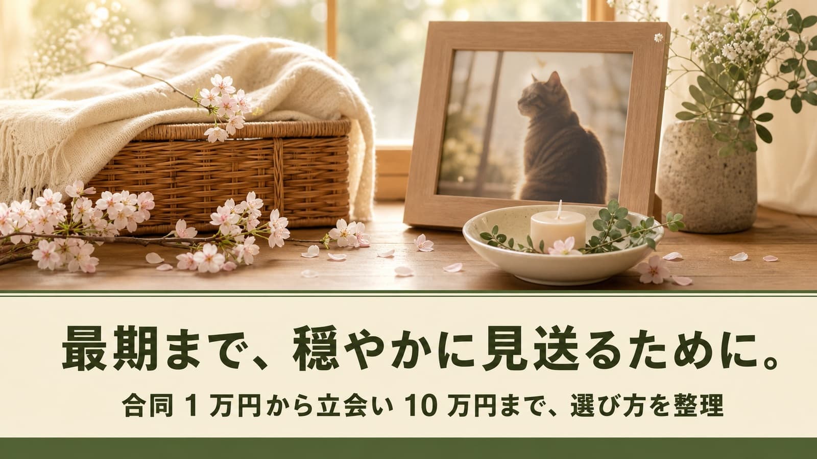 【2026年版】猫の火葬費用の相場は1〜10万円|合同・個別・立会いプランをブリーダーが比較