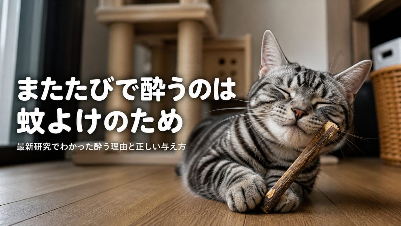 猫のまたたび効果と与え方|酔う理由と危険性【2026】