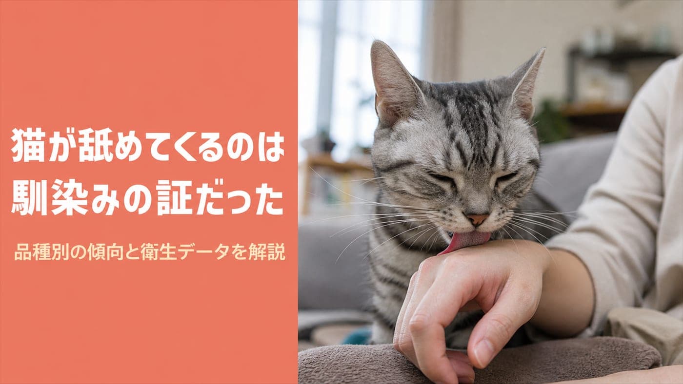 猫が舐めてくる理由|品種別の傾向としつこい時の原因【2026】