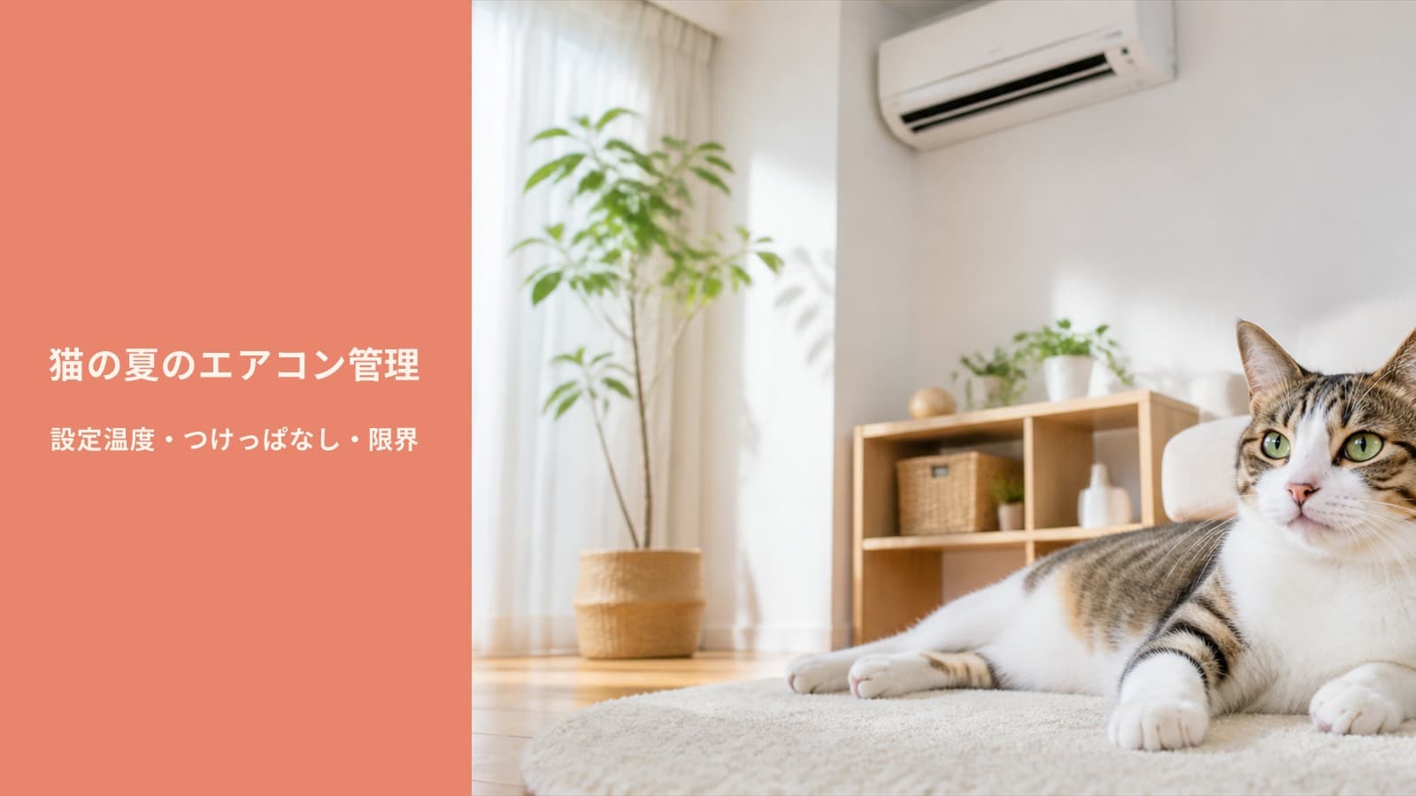 【2026年版】猫の夏のエアコン管理|設定温度・つけっぱなし・エアコンなしの限界をブリーダーが解説