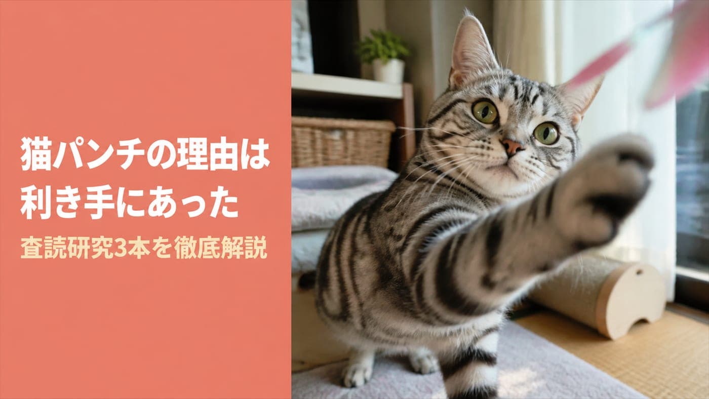 猫パンチの理由|利き手・威力・対処法を解説【2026】