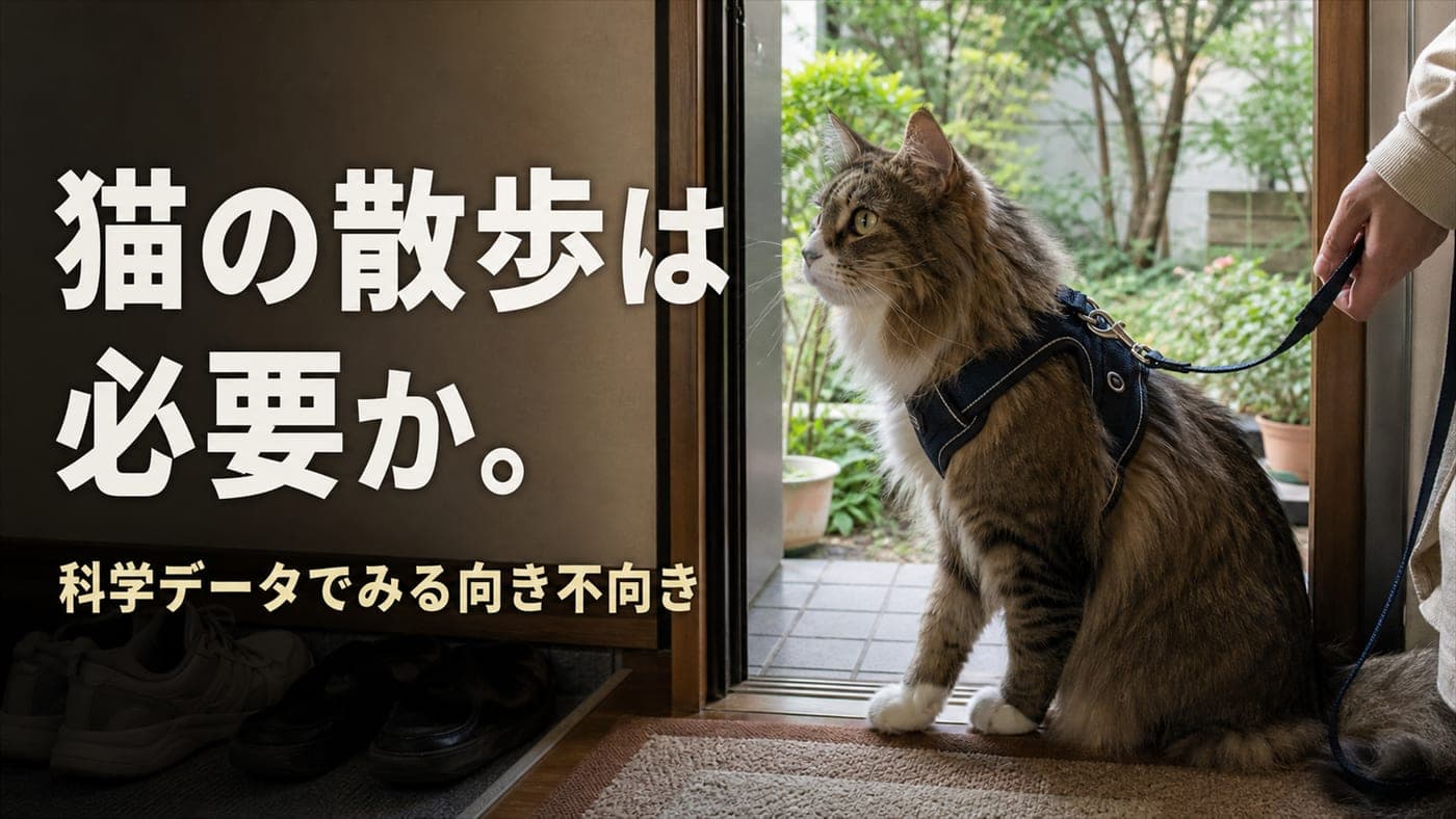 猫の散歩は必要か|科学データと品種別の向き不向き【2026】
