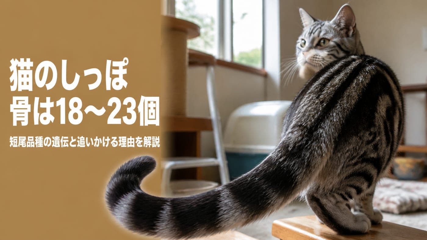 猫のしっぽの秘密|骨の数と遺伝、追いかける理由【2026】