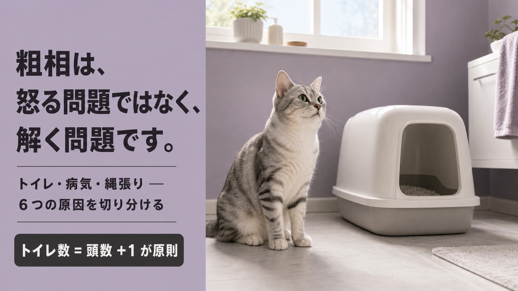 【2026年版】猫の粗相が止まらない原因7つと対処法 - 病気・マーキング・ストレスを見分ける