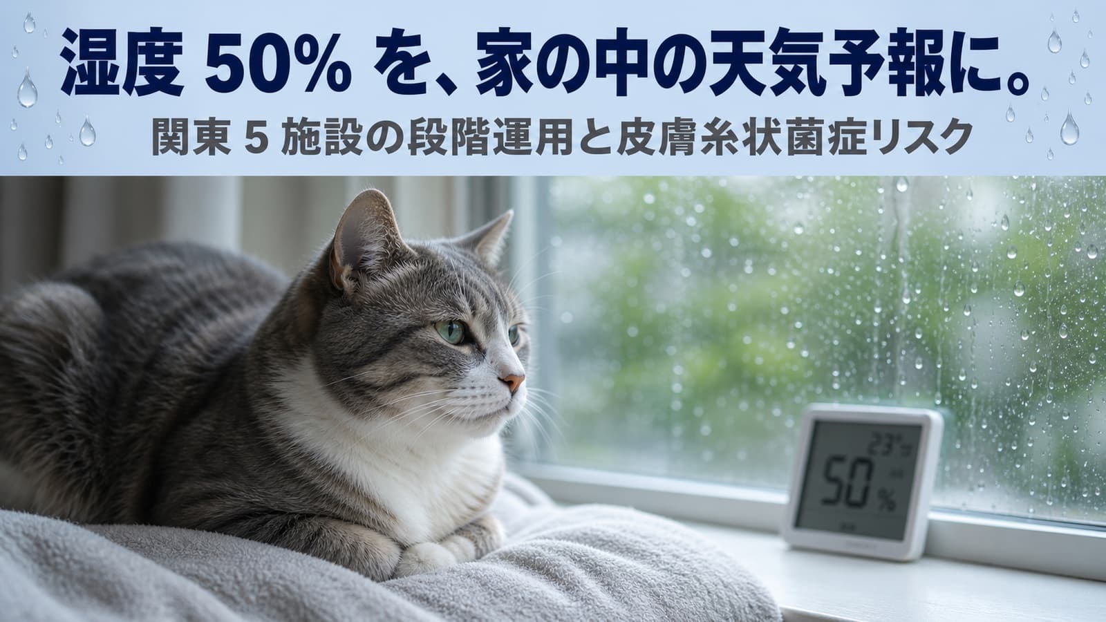 【2026年版】梅雨の猫対策|関東5施設のブリーダーが教える湿度管理と皮膚ケアの方法