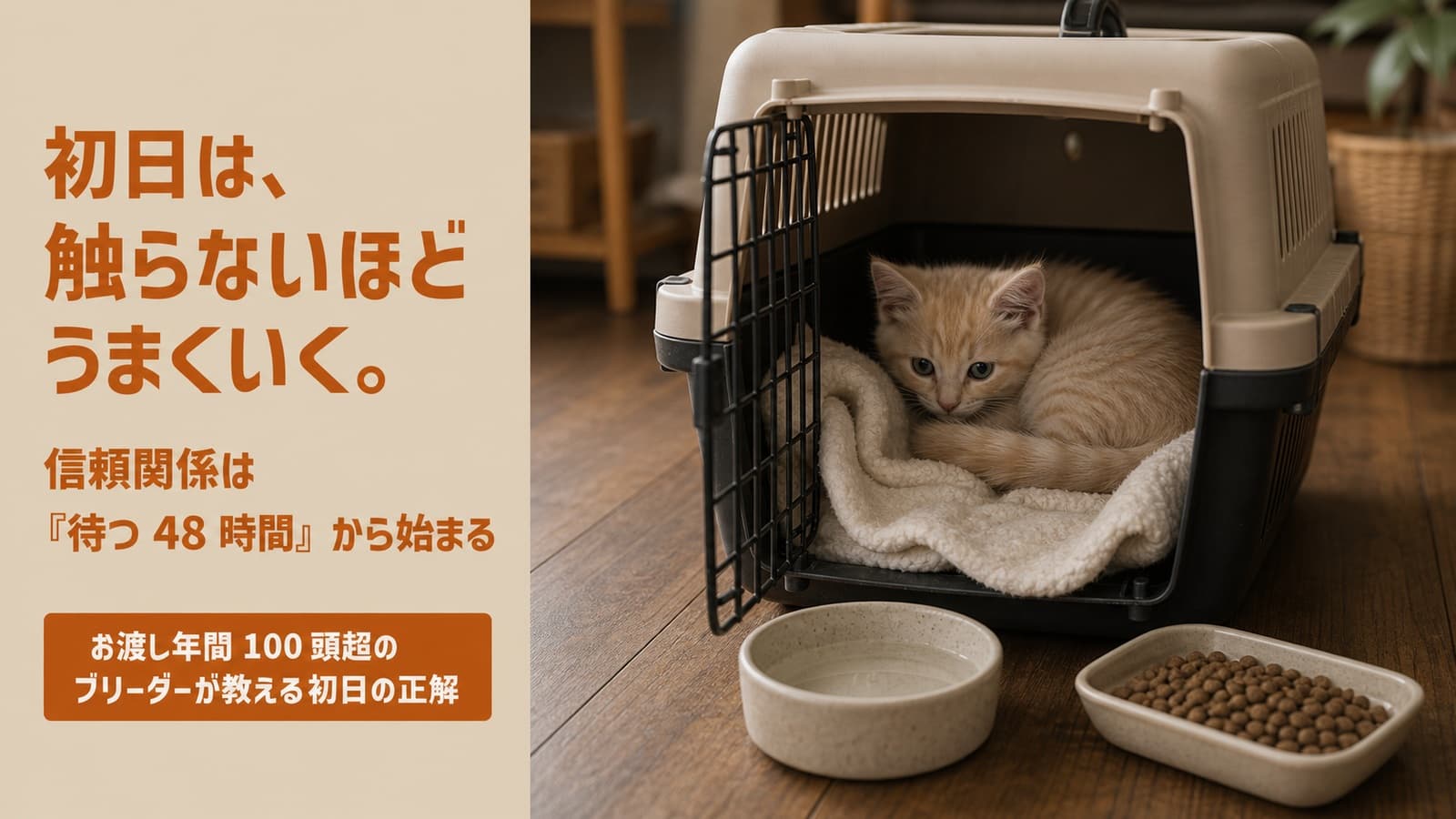 【2026年版】子猫お迎え初日の過ごし方|24時間タイムライン表とNG行動5つで安心スタート
