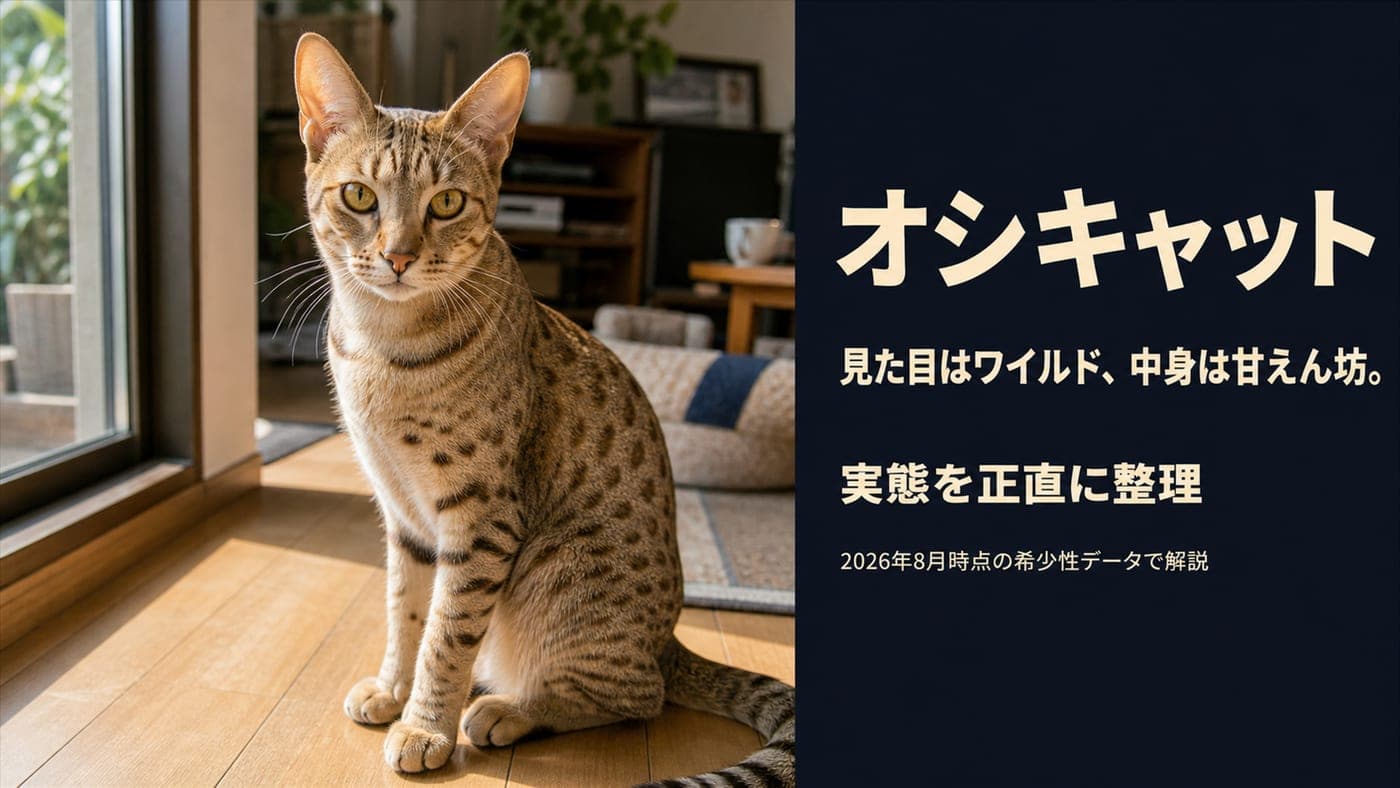オシキャットの値段・希少性・性格を正直に解説【2026】