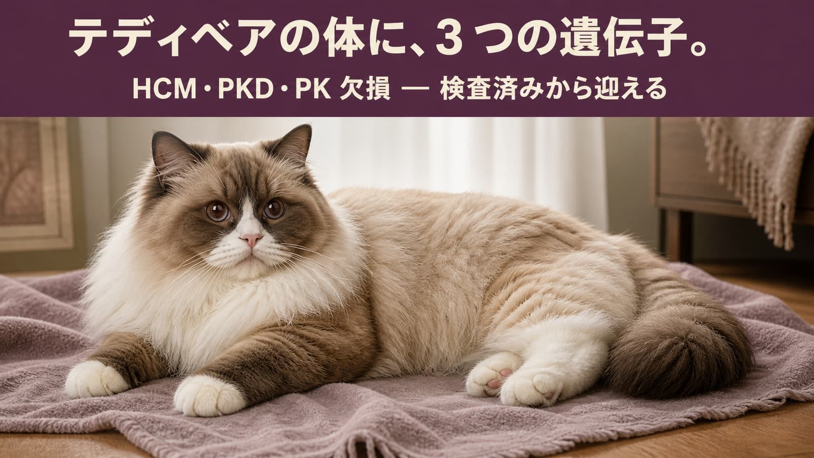 【2026年版】ラガマフィンがかかりやすい病気6選|心臓病・腎臓の遺伝病・遺伝子検査をブリーダーが解説