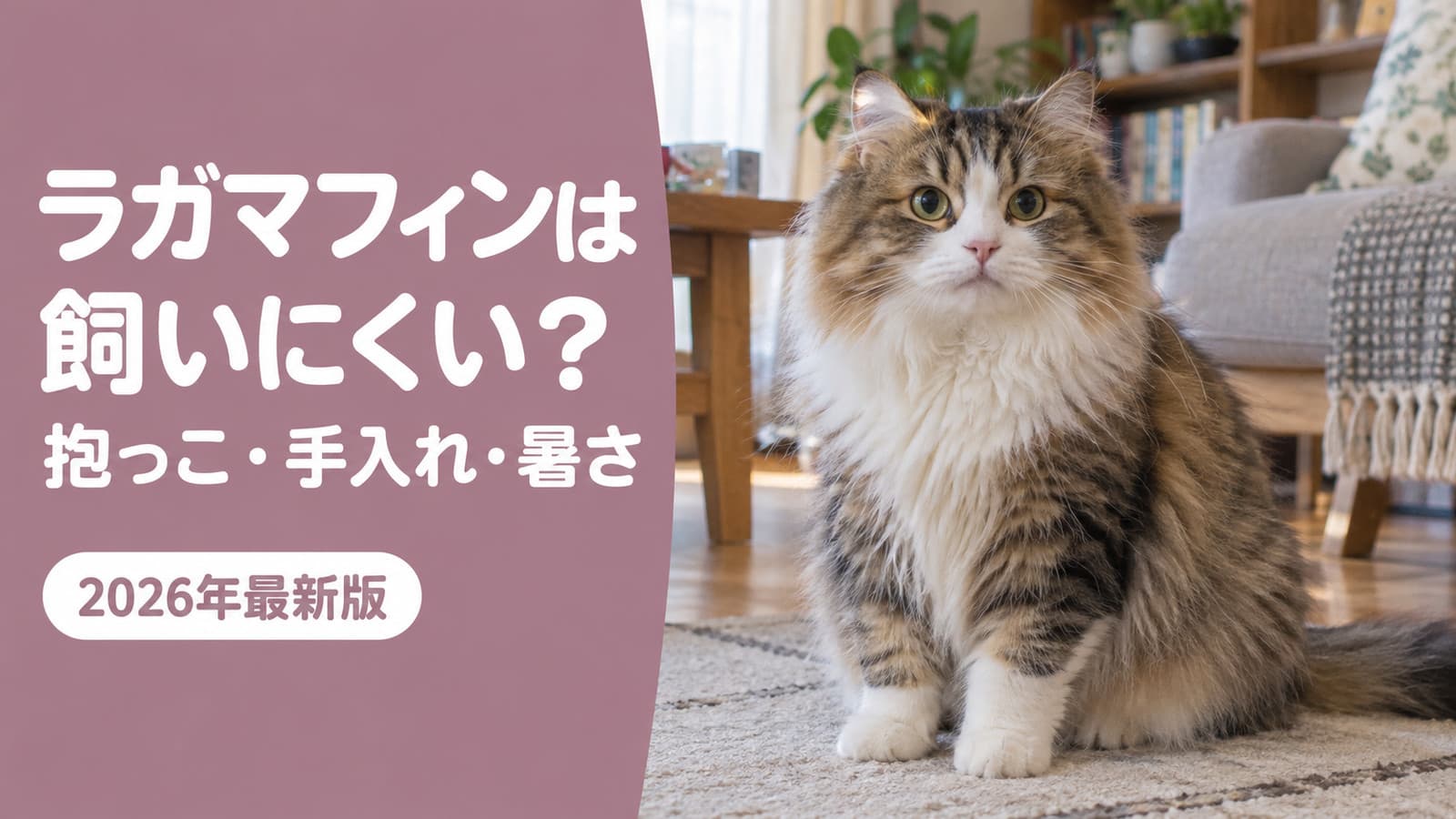 ラガマフィンは飼いにくい?性格が悪い・抱っこ嫌いの理由【2026】