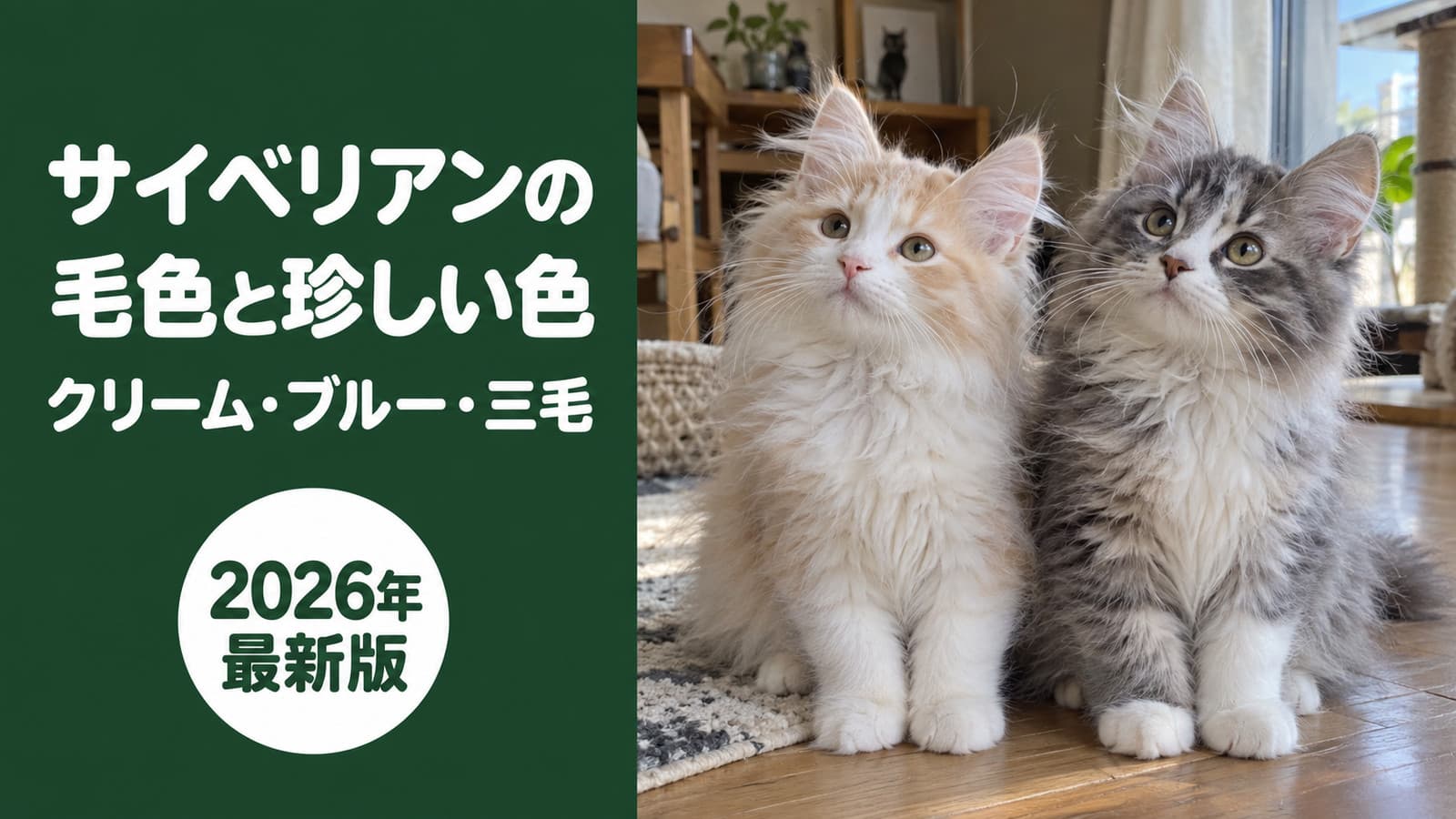 【2026】サイベリアンの毛色|珍しい色とネヴァマスカレード