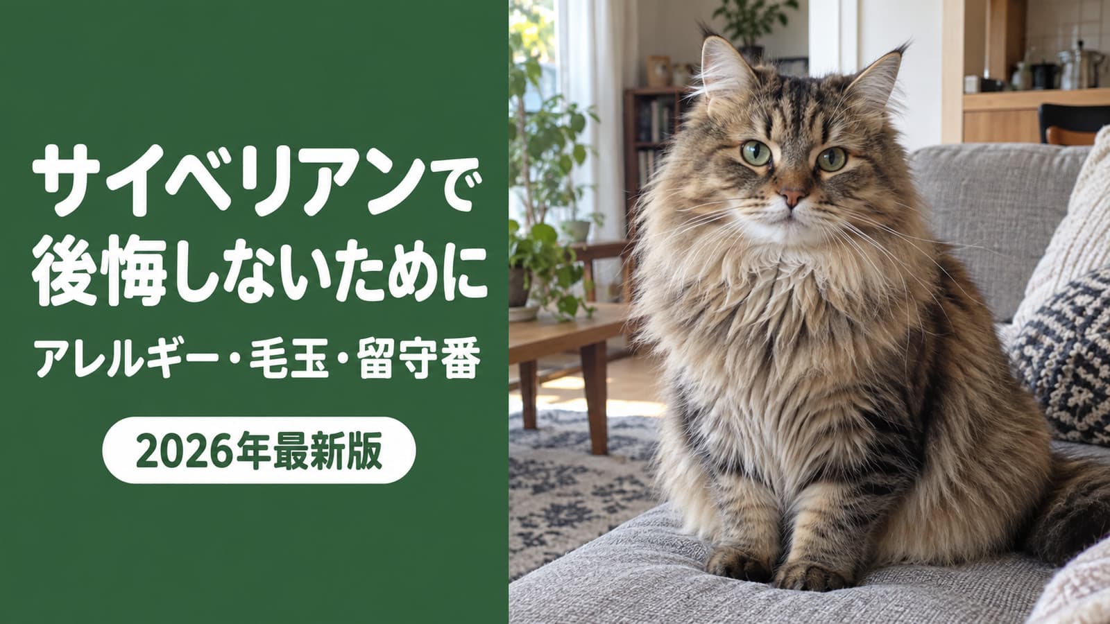 【2026】サイベリアンの後悔|抜け毛・暴れる・アレルギーの確かめ方