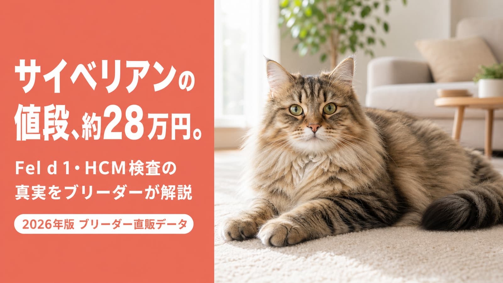 サイベリアンの値段|アレルゲン量と心臓検査で変わる価格【2026】