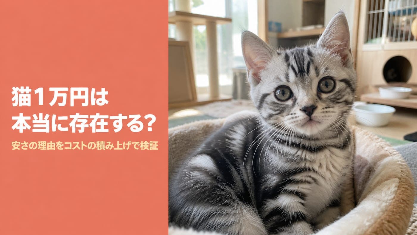 猫1万円は存在する?安さの理由をブリーダーが解説【2026】