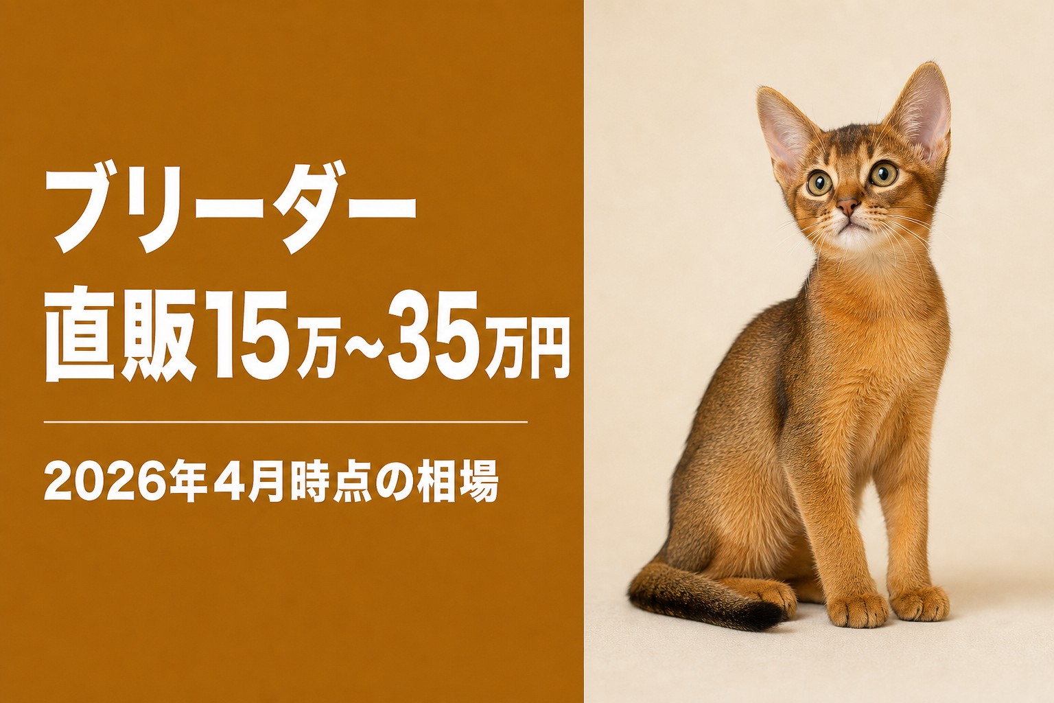 ブリーダー直販15万〜35万円が相場