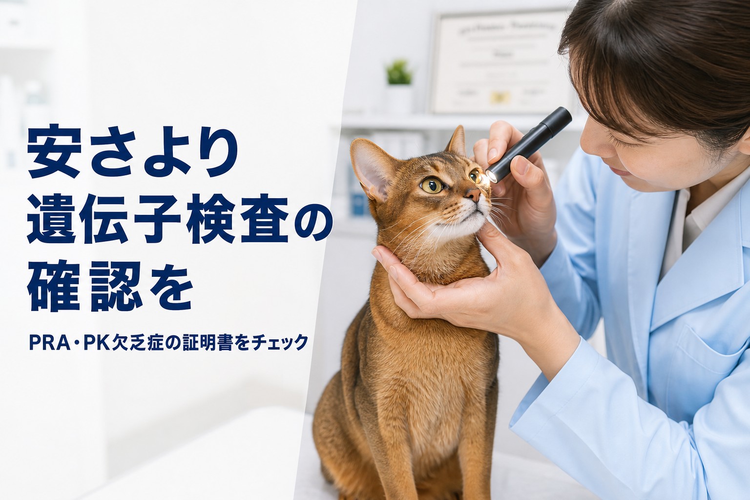 安さより遺伝子検査の確認を最優先に