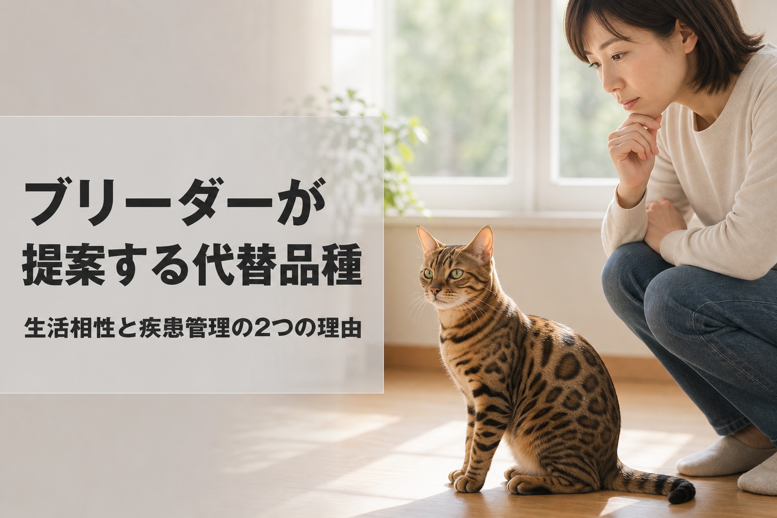 ブリーダーが提案する代替品種と取り扱わない理由