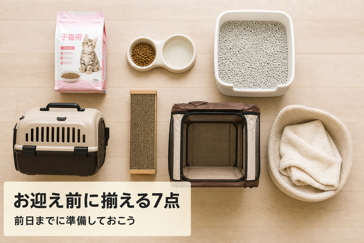 お迎え前に揃える必須グッズ7点