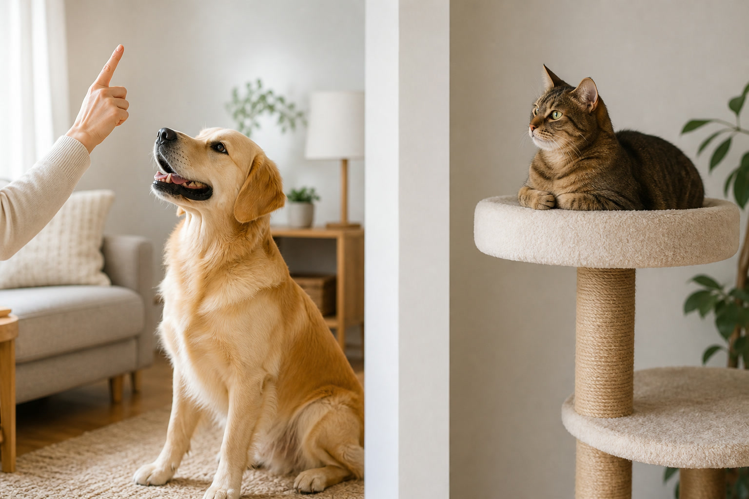 飼い主に寄り添う犬と独立心を保つ猫の性格の違い