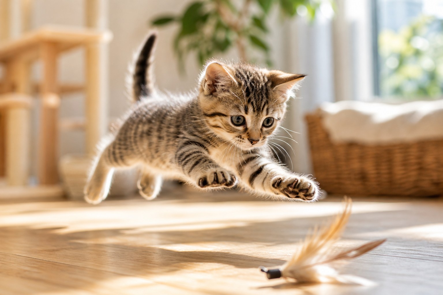 生後2ヶ月の子猫の発達と遊び
