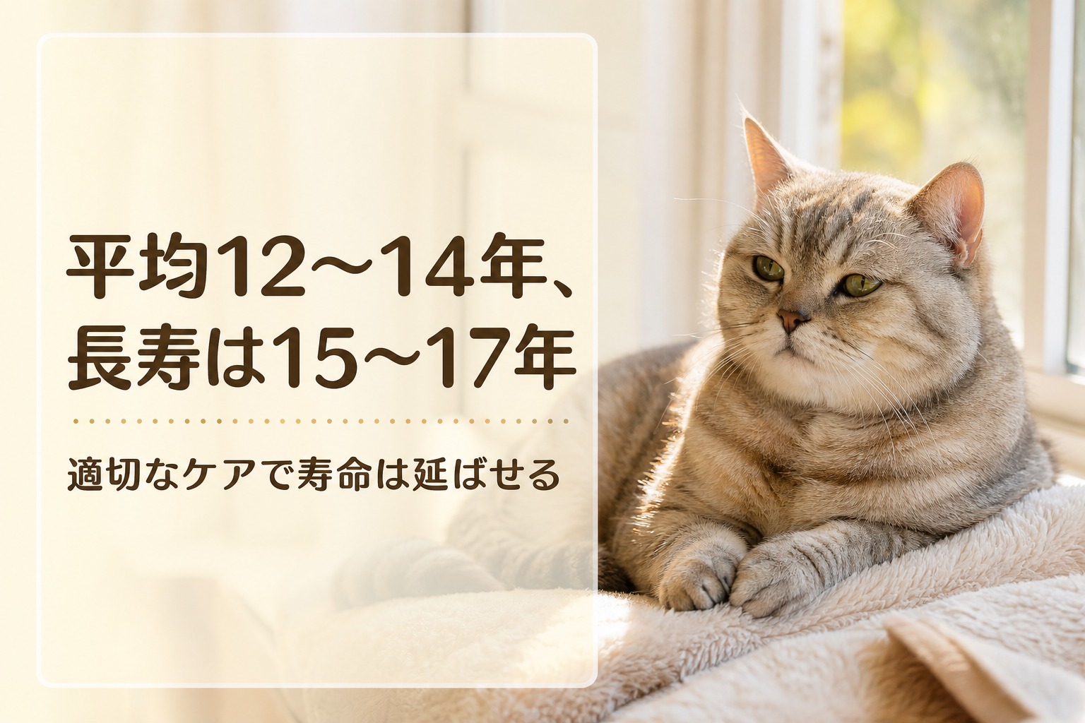ミヌエットの平均寿命12〜14年を示すバナー